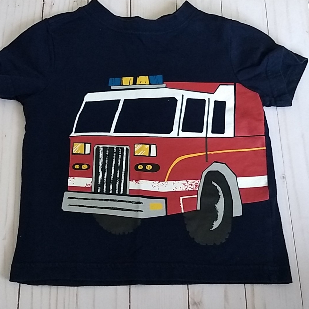 Gymboree fire truck short sleeve t-shirt